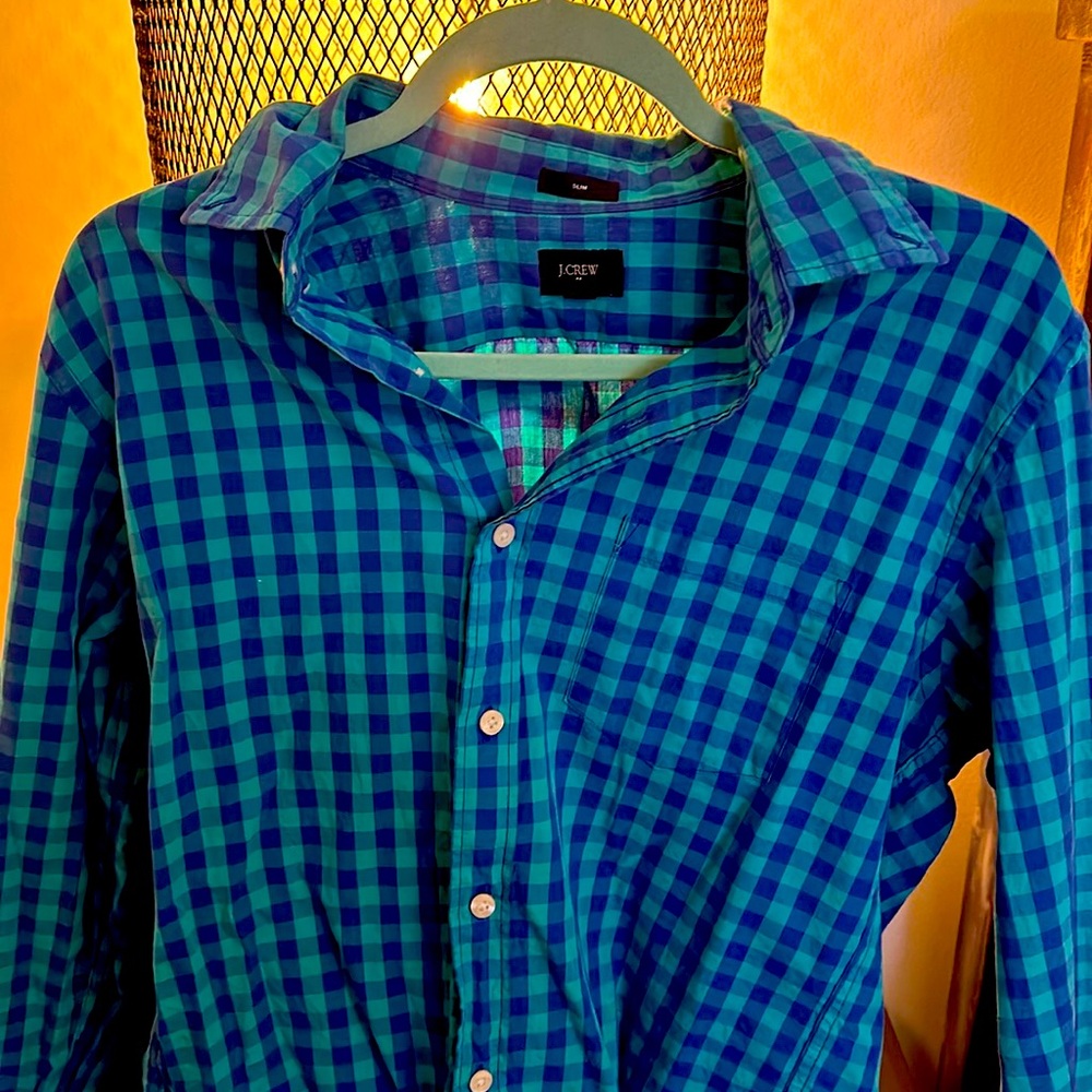 J crew mens button down medium worn